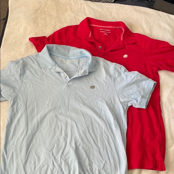 Set- 2 Banana Republic polos red & light blue Med - Picture 1 of 5